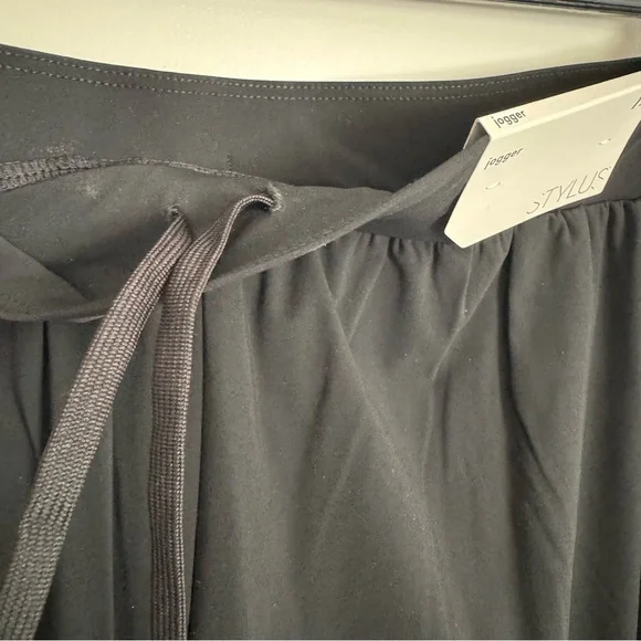 NEW! STYLUS Black Track Pants Comfortable Joggers - Picture 4 of 6